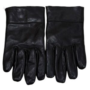 Hugo Boss Men’s Lambskin Leather Gloves Sz 9.5 Black Classic Timeless Luxury